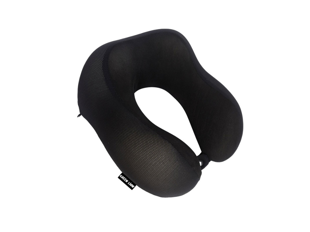 Buy Green Lion Memory Foam Neck Pillow – Black | in Qatar Buy Green Lion Memory Foam Neck Pillow – Black | in Qatar